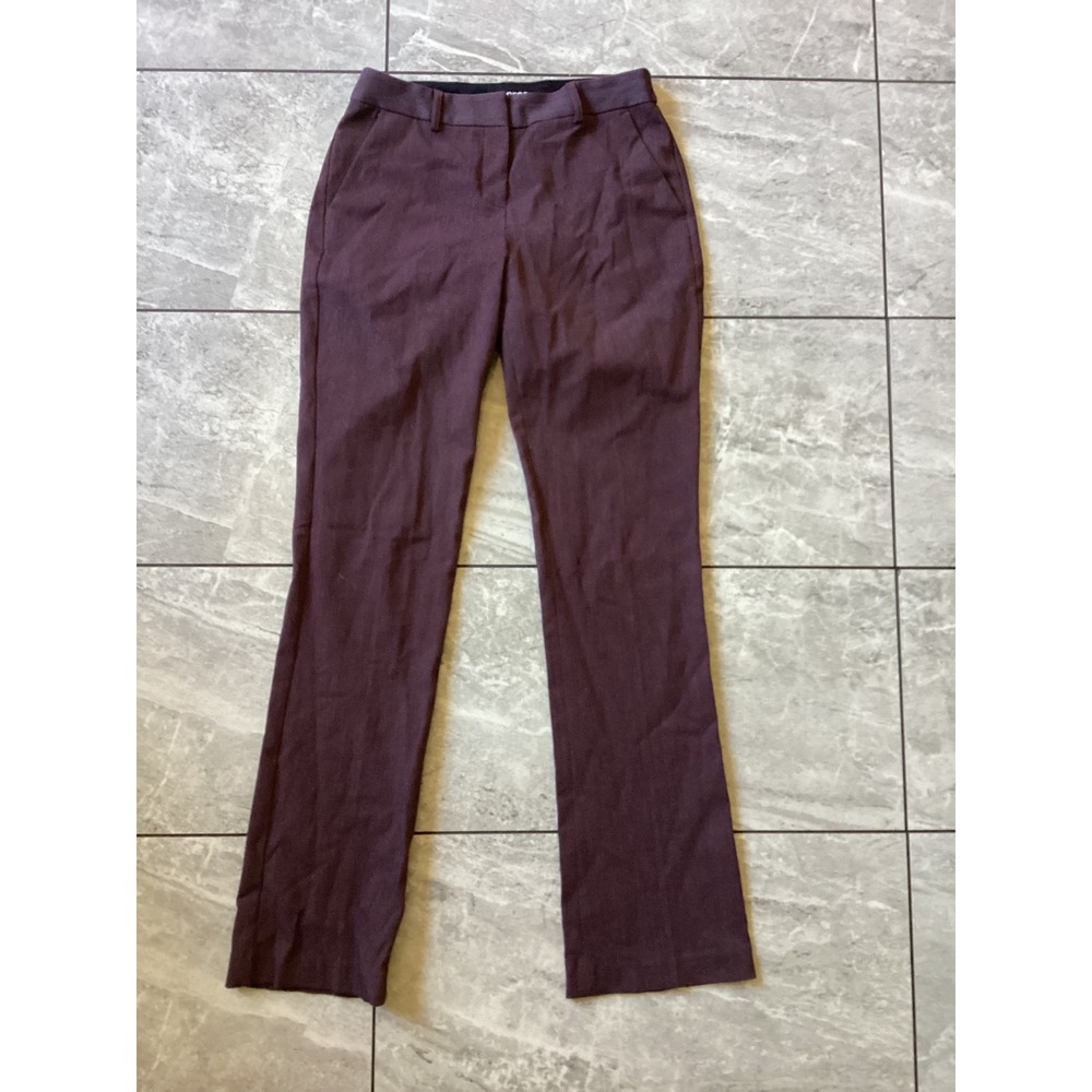 Express Columnist Barely Boot Mid Rise Pants Plum Purple Marl Size 4 Slacks